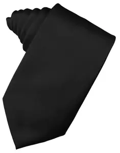 Black Noble Silk Necktie Black Noble Silk Necktie
