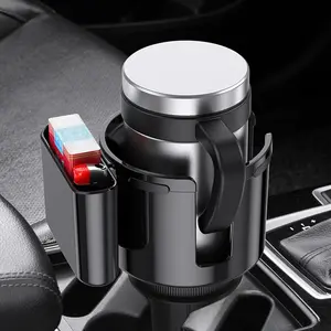 Car Cup Holder Expander, Car Cup Phone Water Bottle Mount Drink Adapter, Extensible Adjustable Base Universal Car Accessories for Large Bottles Mugs