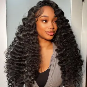 ISEE NEW ARRIVAL Wear Go Half Wig, Loose Curly Invisible Hairline Loose Deep Flip Over, Beginner Friendly Natural Looking, Half Wig Curly Hair #TikTokShopSpringGlowUp, Natural Looking Wig #ISEECrochetNewArrivals #SummerVibes
