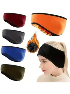 Winter Wool Ear Warmer Soft Headband, Cold Weather Ear Protector Sleeve, Keep Ears Warm for Skiing Running Cycling, 1pc