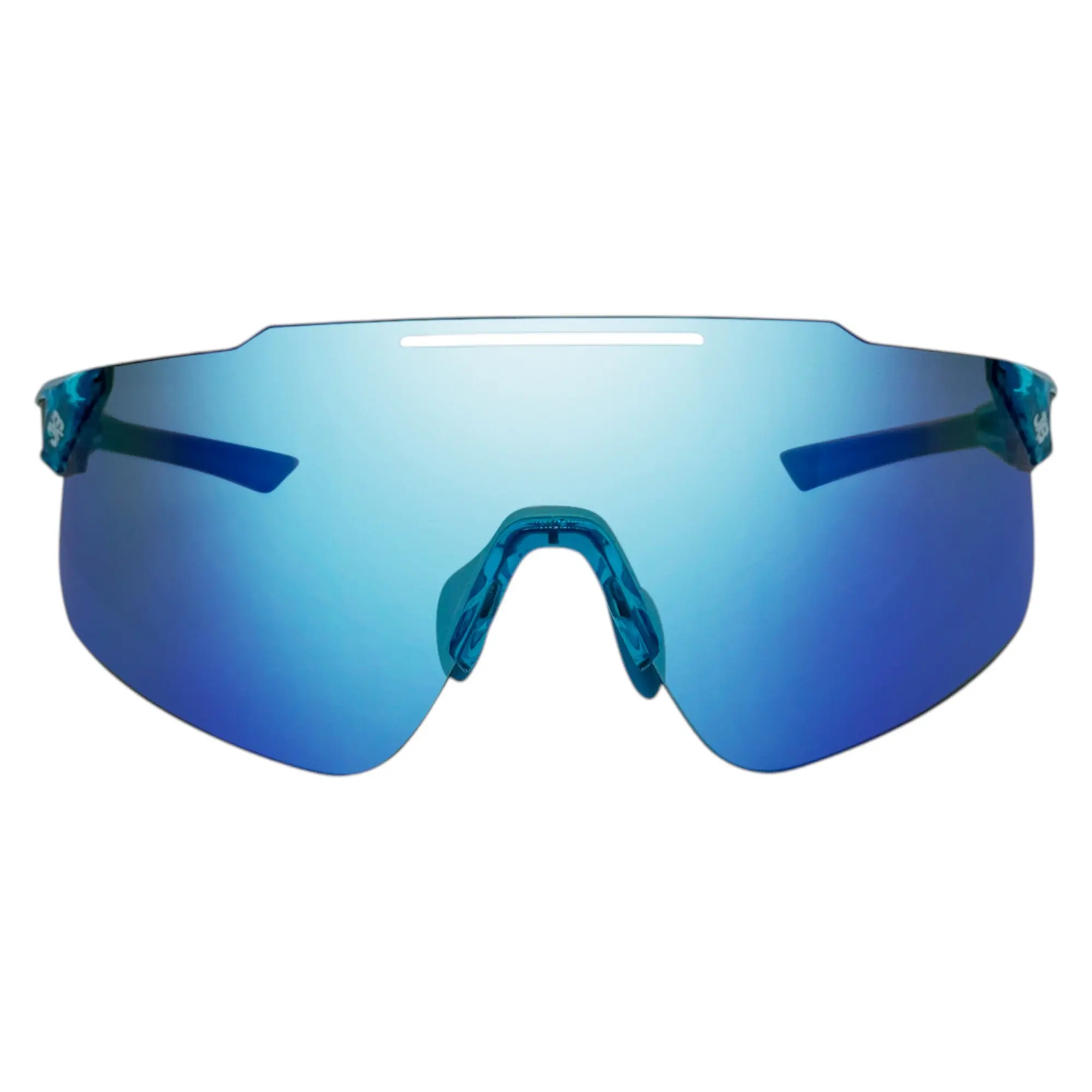 Indrik Turquoise Sunglasses with Blue X-Mirror Lens