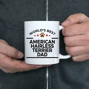 American Hairless Terrier Dog Dad Mug
