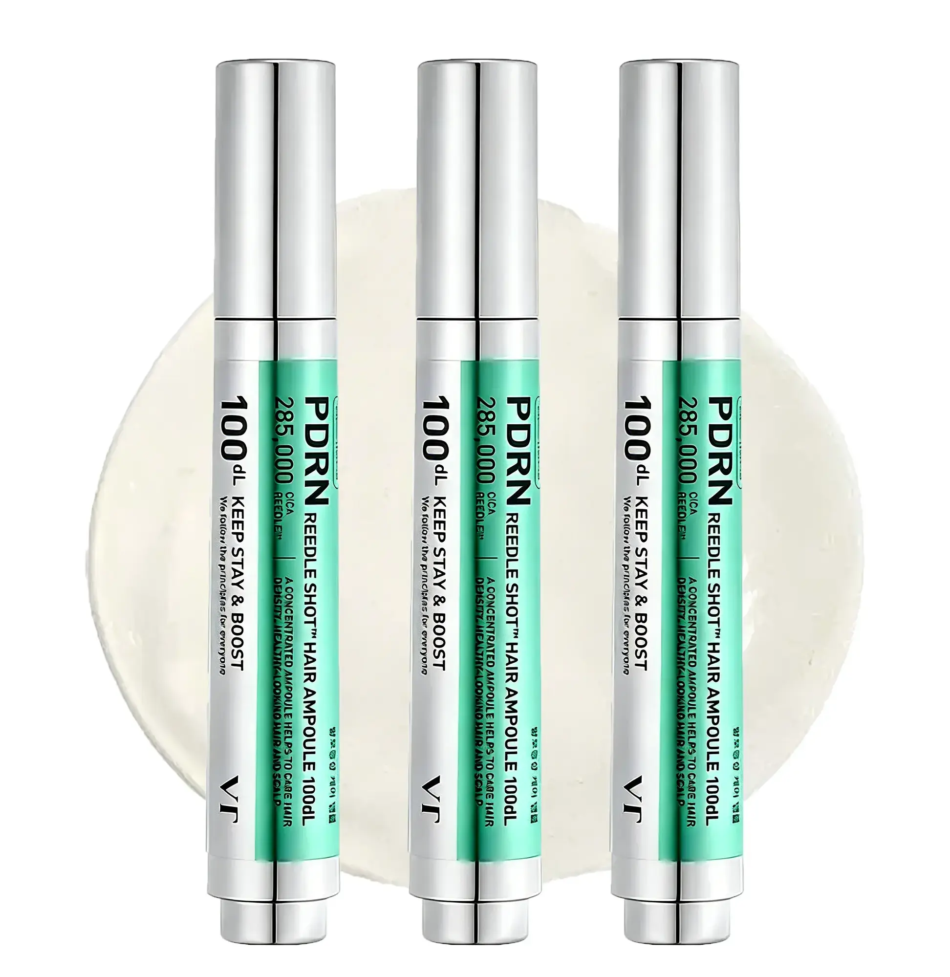 Viral PDRN Reedle Shot Hair & Scalp Ampoule Bundle | Korean Microneedling Reedle Shot Hair Growth Serum | Fuller-Looking Hair, Hair Thickening, Dry Flaky Scalp & Root Care | Hair Fall Control & Growth &