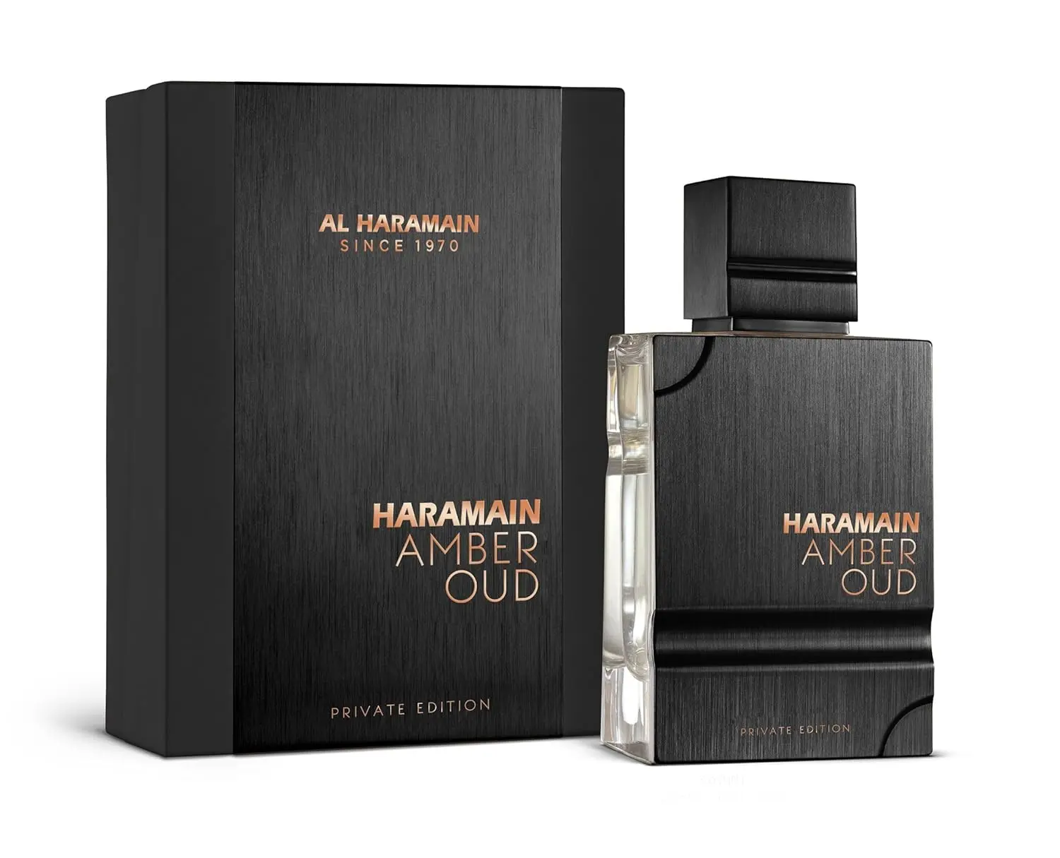 AL HARAMAIN Amber Oud Edición privada Eau de Parfum Spray para unisex, 2.0 onzas