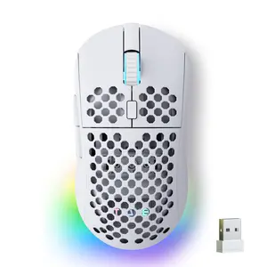 KEMOVE  Falcon M1 Wireless Gaming Mouse, 24000DPI Optical Sensor, 180Hrs Battery, Lightweight, 6 Programmable Buttons, RGB Strip, 2.4G/BT5.2/USB-C Wired for PC/Mac/Laptop