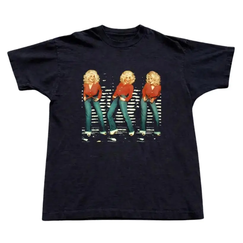 Vintage Dolly Parton Graphic Tee - Dolly Parton Tour Casual Merch - Goddess of Pop Shirt - Queen of Rock & Roll Shirt - Dolly Parton Merch - 80s Country Music Shirt - Run, Rose, Run Merch Casual - Gift T-shirt -  Top Menswear Womenwear Streetwear
