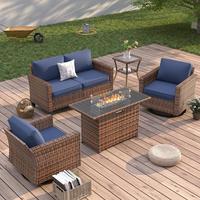 5 PCS/4 Seats Fire Pit Table