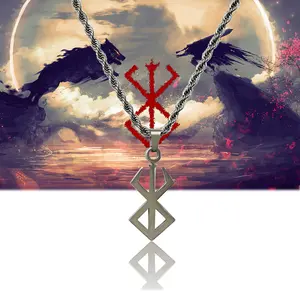 Berserker Guts Sword Necklace Keychain - Berzerk Behelit Chains - Gift for Women Men and Fans