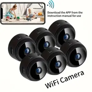 2026 Hot Item DFM4/6pcs Mini Wireless Surveillance Camera with 2.4G WiFi, HD 1080P, Supports 128GB Cards, Night Vision, Audio, USB Power, Remote View, Wide-angle, Easy to Carry, for Home, Pet, Bedroom, Black Fridays. (Optional Monitoring Card Set)