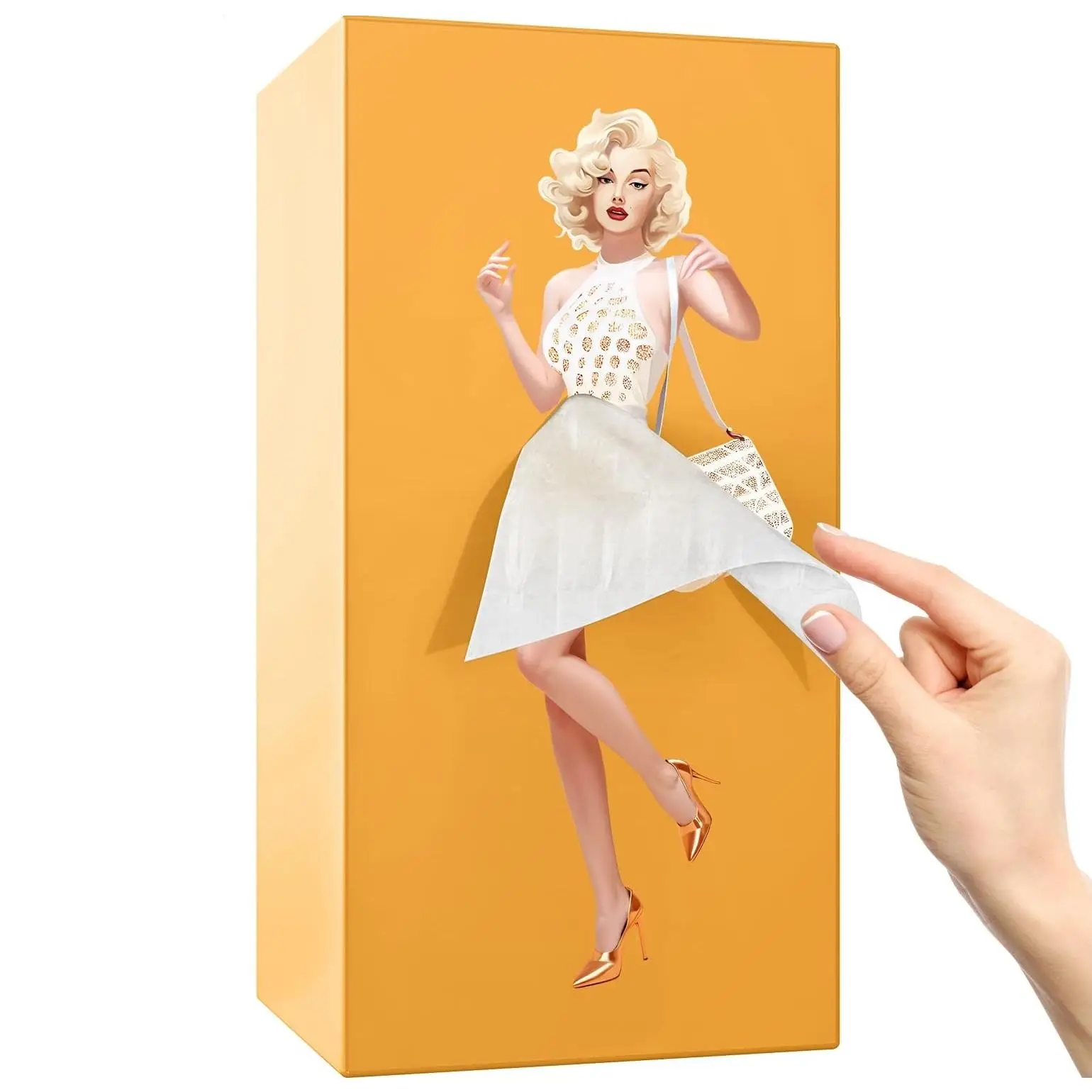 Creative Tissue Boxes Holder, Creative Design, Cute Desktop Decoration for Napkins, Office Countertops Living Room, Bedroom, Office, Gift Ideas