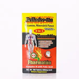Bellodec-tta Neurobion Complex B Vitamins & Panax 3-in-1 Supplement – Brain & Nerve Support, 100 Tablets 500mg