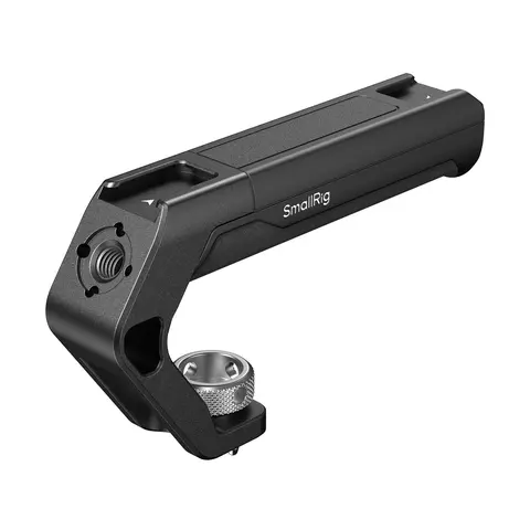 SMALLRIG Portable Camera Top Handle (4757) - 3/8"-16 Locating Pins for ARRI Users, 113g High-Strength Engineering Plastic, 2 Cold Shoe Mounts, 4oz Aluminum Alloy & Nylon Parts, LED Video Light 3286b Compatibility for Content Creators