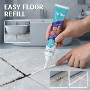 Tile Grout Sealer, Waterproof Gap Filler, Easy to Apply and Fast Drying, Crack-Resistant and Durable, Ideal for Bathroom, Shower, Kitchen Tiles