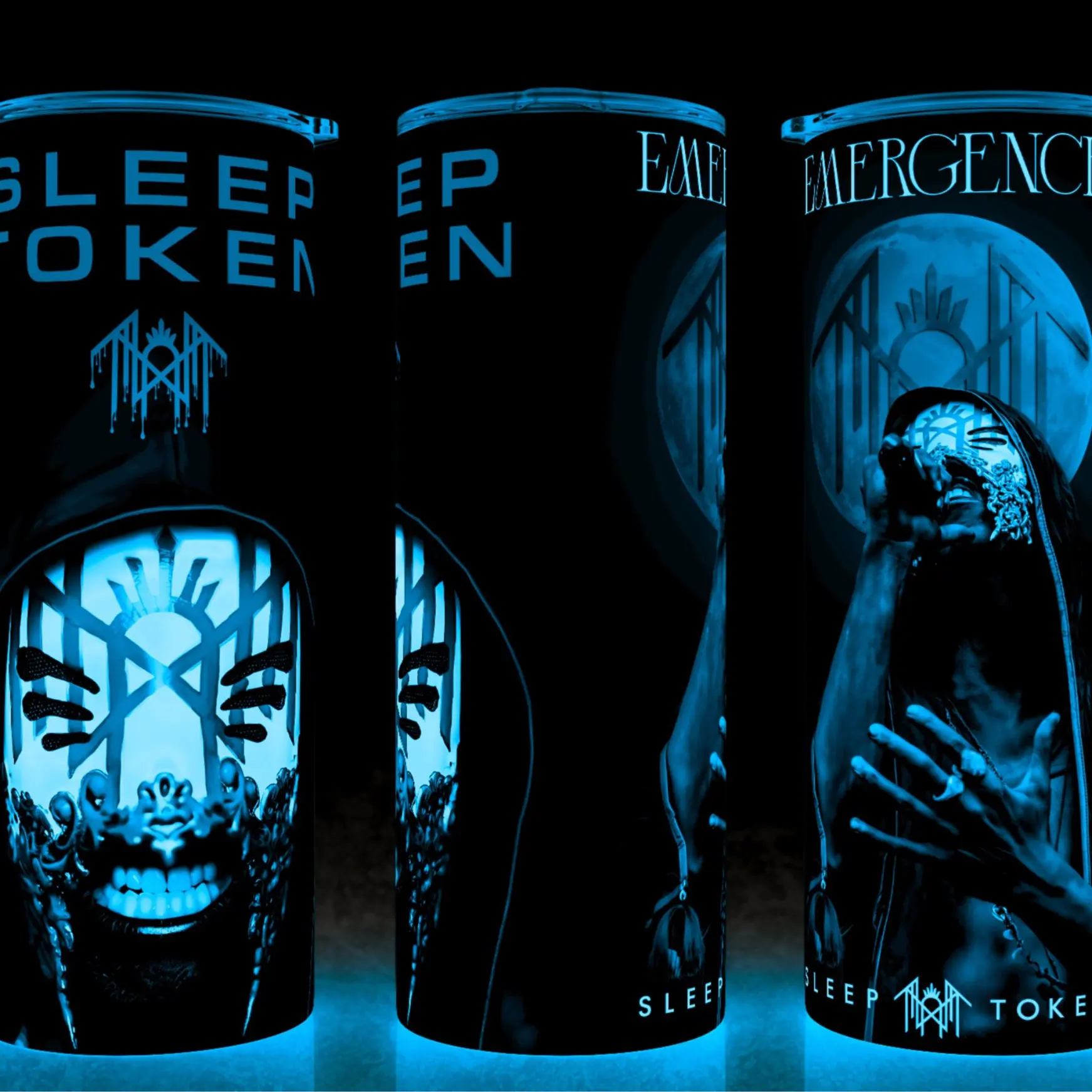 Glow in the Dark Sleep Token - Vessel - Emergence Rock Band Cup Mug Tumbler 20oz Drinkware Stainless Steel Insulated  Reusable Portable Beverage Flasks