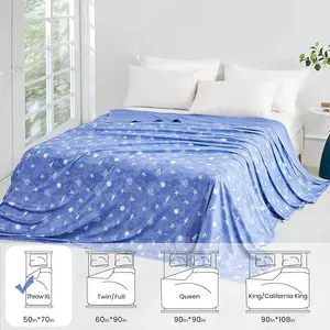 Elegear Cooling Blanket, Arc-Chill Cooling Blanket viral summer blanket for Hot Sleepers Coastal Pattern