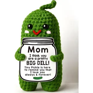 Mother's Day gift for Mom, Crochet pickle plush, Handmade gift for mom, Best mom ever gift, Unique gifts for mom, Pickle stuffed animal, Pickle plush