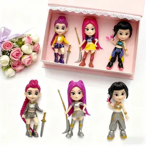 Mother's Day gift: K-pop Monster Girl Group doll set - anime model toy decoration, suitable for home collection and desk display. Excellent gift choice for Christmas and New Year