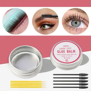 Eyelash Lift Glue & Eyelash Curler & Glue Remover & Brush & Glue Cup, 1 Set Waterproof Eyelash Glue, Professional Eye Makeup Tool for Women, Cosmetic
