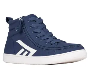 BILLY Footwear zip-on Men's Na vy/White CS Hig h Top