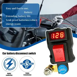 Reliably Battery Disconnect Switches Cut Off Device with Power Levels Indicators Works with Various Auto Models and Types Marine Battery Disconnect Change