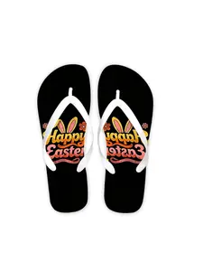 Men's Fashion Flip - Flops, EVA Material, Customizable with Personalized Patterns, Multiple Colors (Including Black/White) & Sizes Available, Suitable for Home & Seaside Outings, All - Season Wear