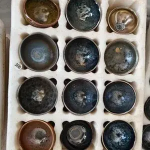 Handmade tea cups for building cups