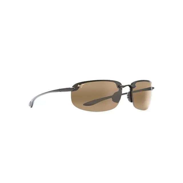 Maui Jim Ho'okipa Sunglasses H407-02 Gloss Black Frame HCL Bronze Lenses