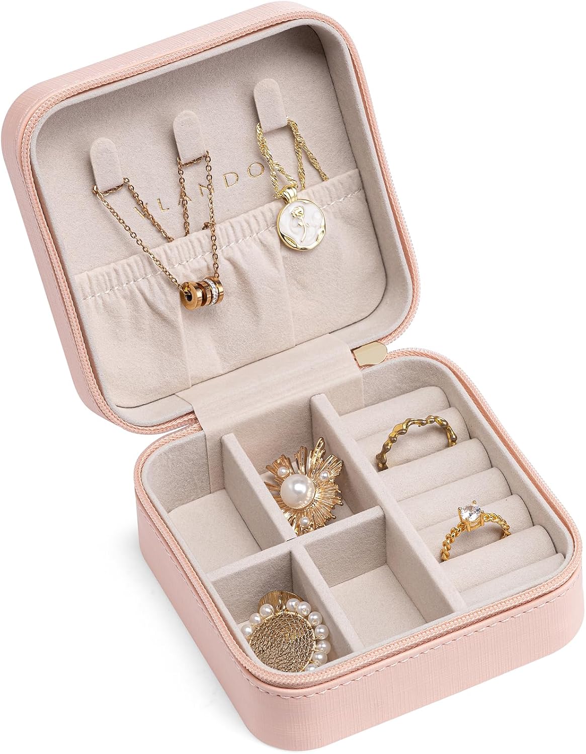 Mini Travel Jewelry Case Organizer for Women – Waterproof PU Leather Jewelry Box with Soft Flannel Lining, Compact Portable Storage for Rings, Earrings & Necklaces, Anti-Tangle Travel Jewelry Holder Mini Travel Jewelry Case Organizer for Women – Waterproof PU Leather Jewelry Box with Soft Flannel Lining, Compact Portable Storage for Rings, Earrings & Necklaces, Anti-Tangle Travel Jewelry Holder