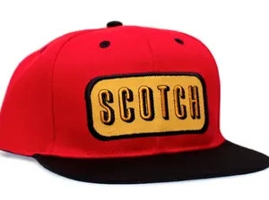 Scotch Hat Stuart McCormick Embroidered Cap Red/Black Adult Size