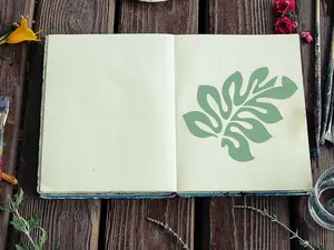 Tropical Leaf Stencil - Art and Wall Stencil