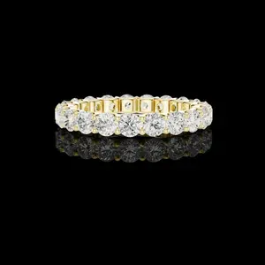Round Brilliant Cut Lab Grown Diamond Full Eternity Band Ring