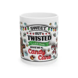 Christmas Gingerbread Man Ceramic Mug