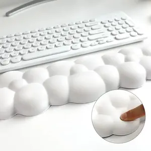 Cloud Rest Cushion for Keyboard and Mouse - Ergonomic Soft Memory Foam with Anti-Skid Base for Wrist Support and Pain Relief