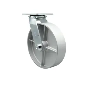 Service Caster MCM-SCC-30CS820-SSR Replacement for McMaster Carr Caster 2408T118 - Swivel Top Plate Caster with 8 in. Semi Steel Cast Iron Wheel - Heavy Duty Replacement Caster - 1250 lbs Capacity