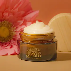 Tallow Face Cream For Dry Skin - By Shal Radiance Coconut F Moisturizers acial Skincare Vanilla Lavender