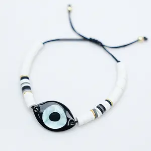 Shmart Handmade Ethnic Vintage Style Mixed-color Turkish Blue Eye Bracelet