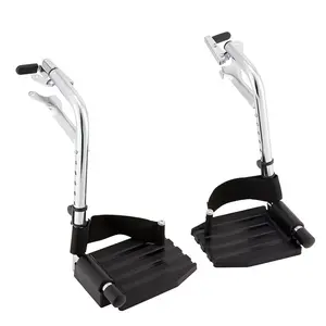 Invacare Adjustable Wheelchair Legrest with Heel Loops, Compatible with Most Wheelchairs, Swing-Away Design