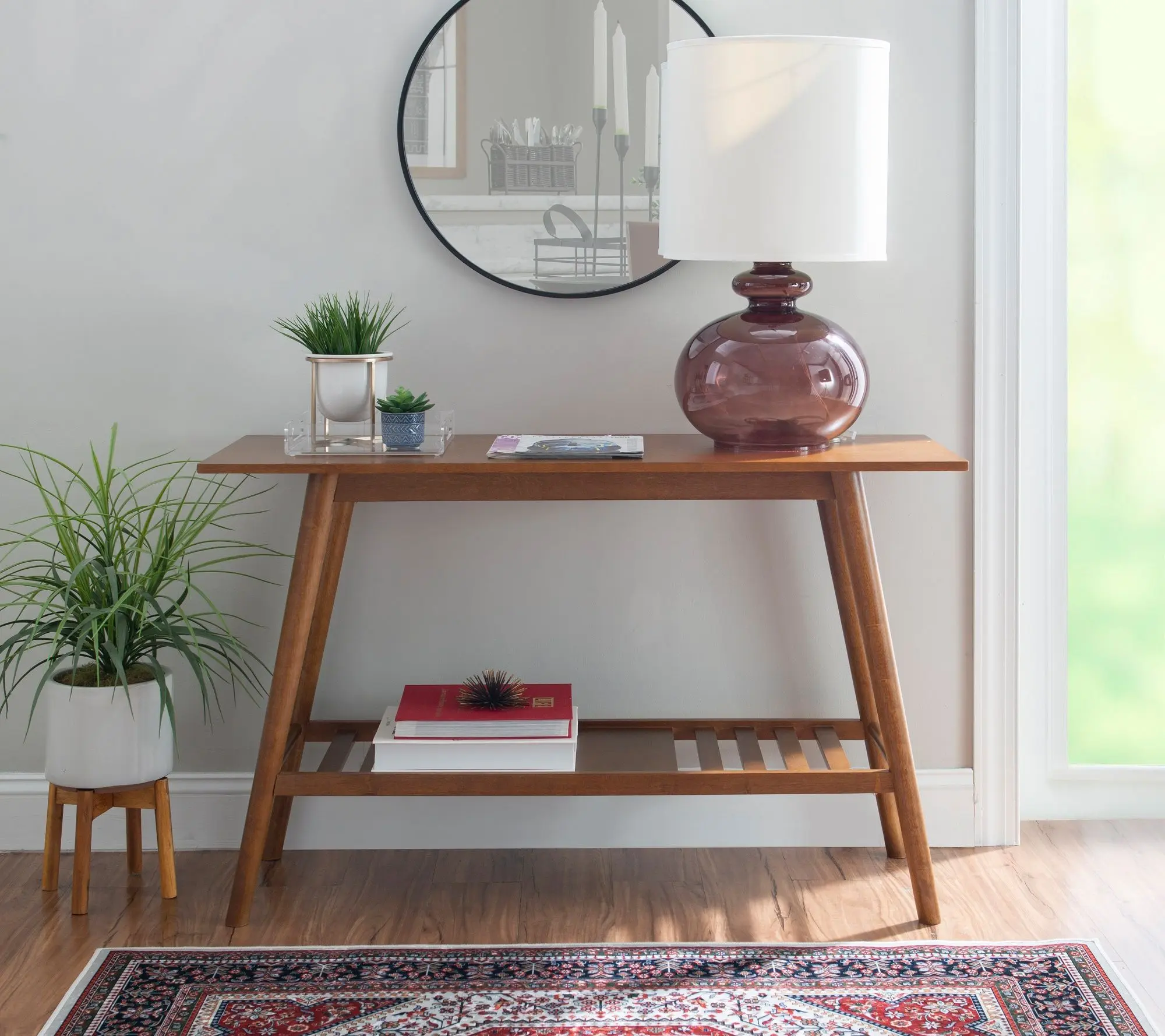 Linon Home 22" Raleigh Square End Table W/Shelf