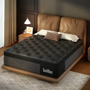 12"14" Twin Full Queen King Size Mattress in a Box Hybrid Spring Gel Memory Foam,  Euro Top Medium Firm Ergonomic Mattresses for Motion Isolation, Edge Support, 100 Night Trial