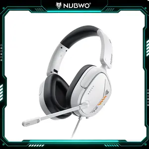 NUBWO HG04L Gaming Headset for PS5/PS4, Xbox Series X|S/Xbox One, Switch – 250g Lightweight, Clear Unidirectional Mic, Soft Memory Earmuffs, 3.5mm Jack for Gaming & Work