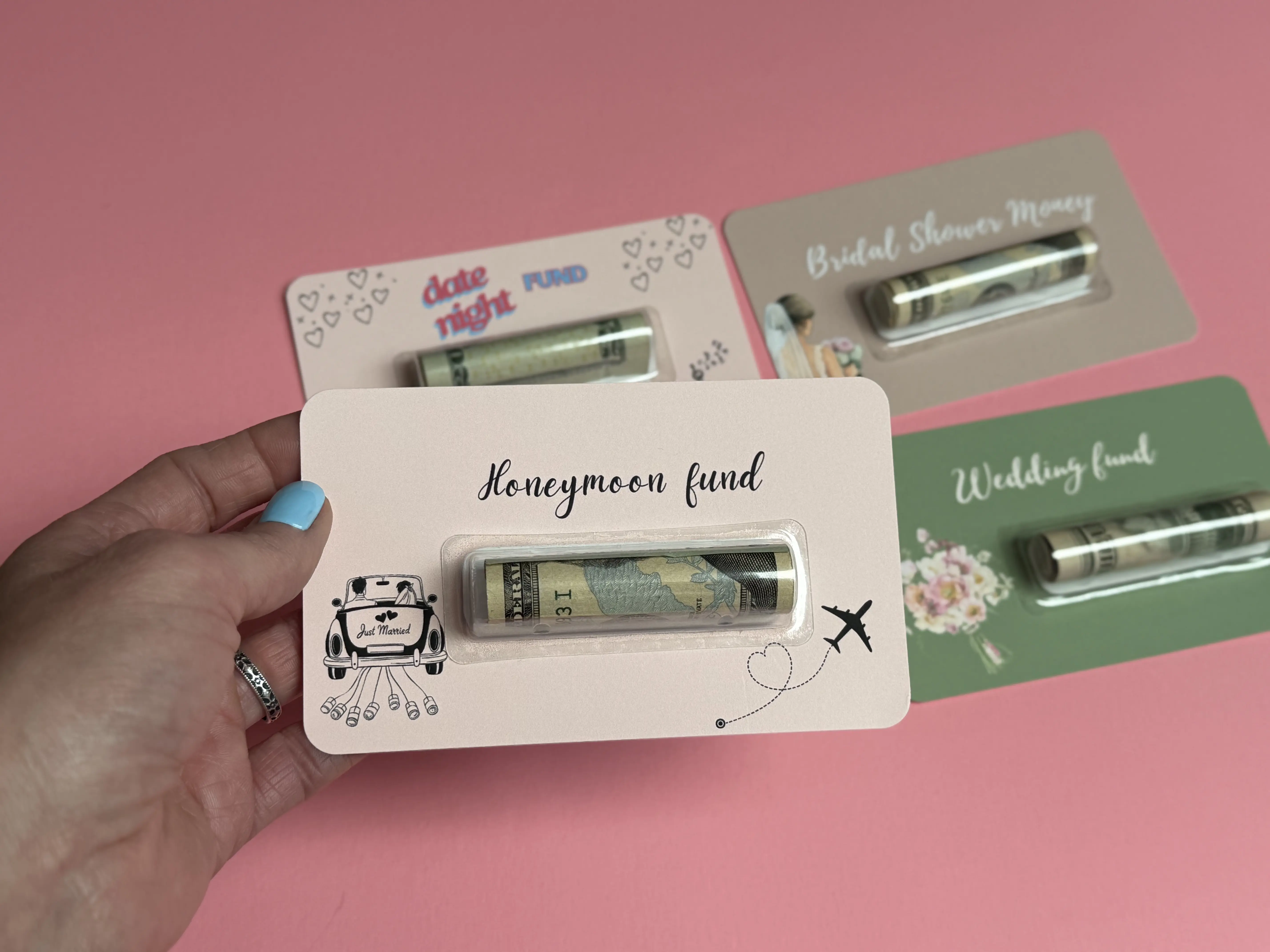 Wedding gift ideas Honeymoon Fund  Money Card for Romantic Gift for Bride and Groom Wedding money card