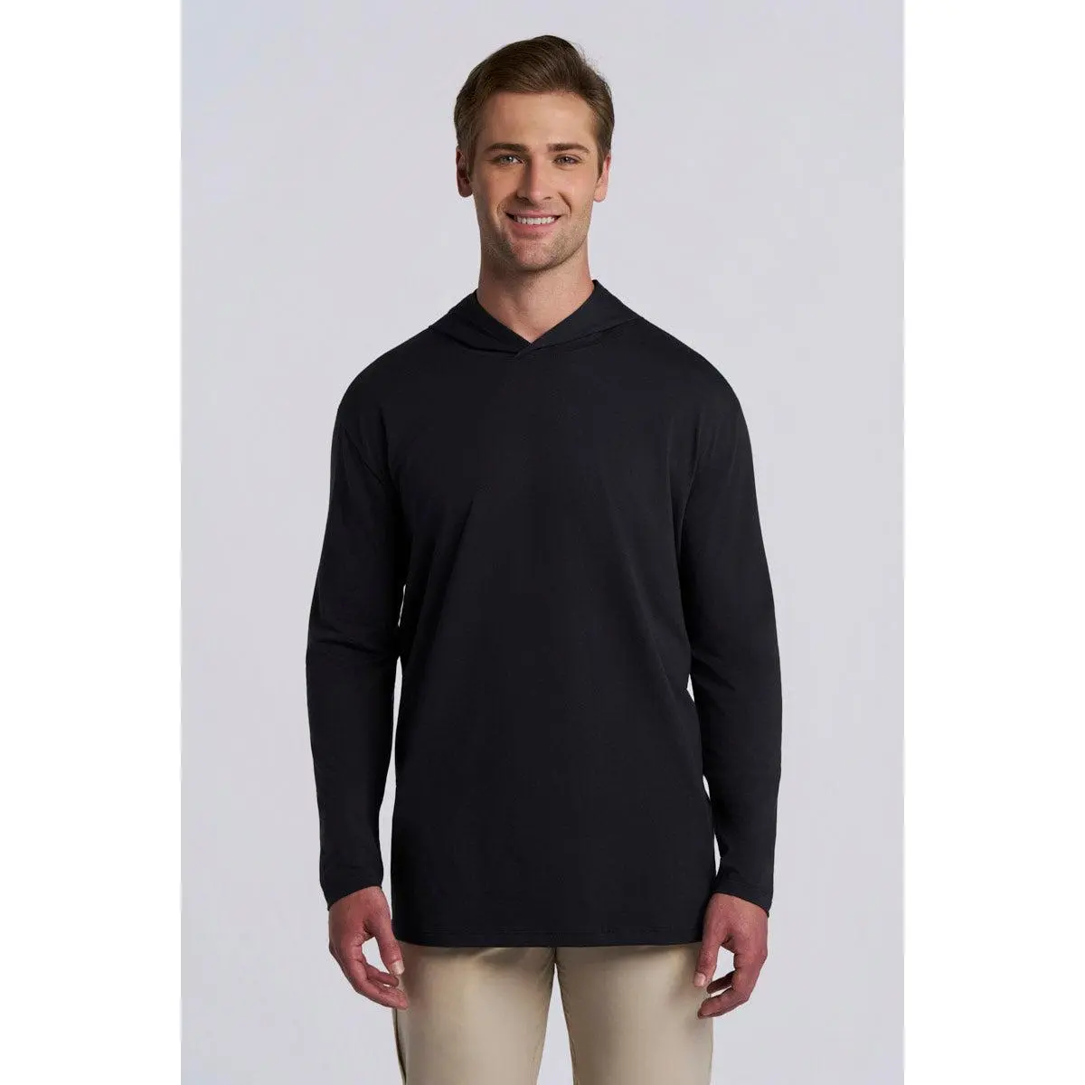 Men's Morada Long Sleeve Hoodie Pima Sol | Black