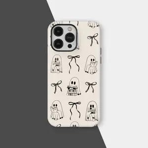 Perfect for book lovers, read for a spooky Halloween, a 2-in-1 phone case with a durable, shock-absorbing, and stylish design. Compatible with iPhone 11 12 13 14 15 16 Pro Max Pro Plus Samsung Galaxy S25 S24 S23 Ultra