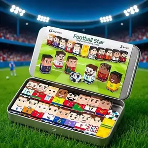 Football Star Magnetic Building Blocks, Fun Football Toy for Kids & Collectors, Educational Toys for Children, Sports-Themed Playthings