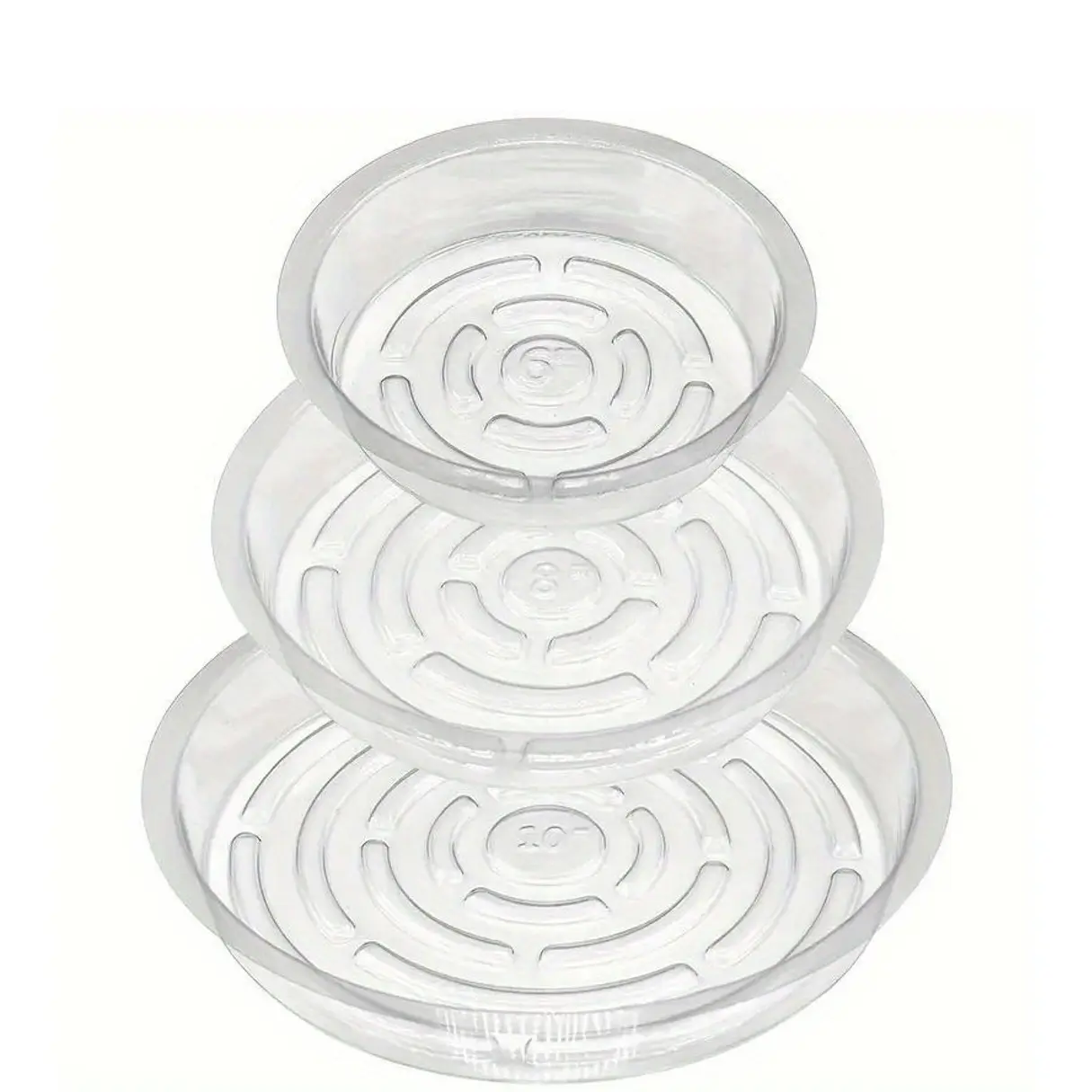 18pcs Plant Saucers Of 6, 8, 10in Plant Drainage Trays, Premium Plant Saucers for, Outdoors, Indoors, Collects Flower Pot Drainage