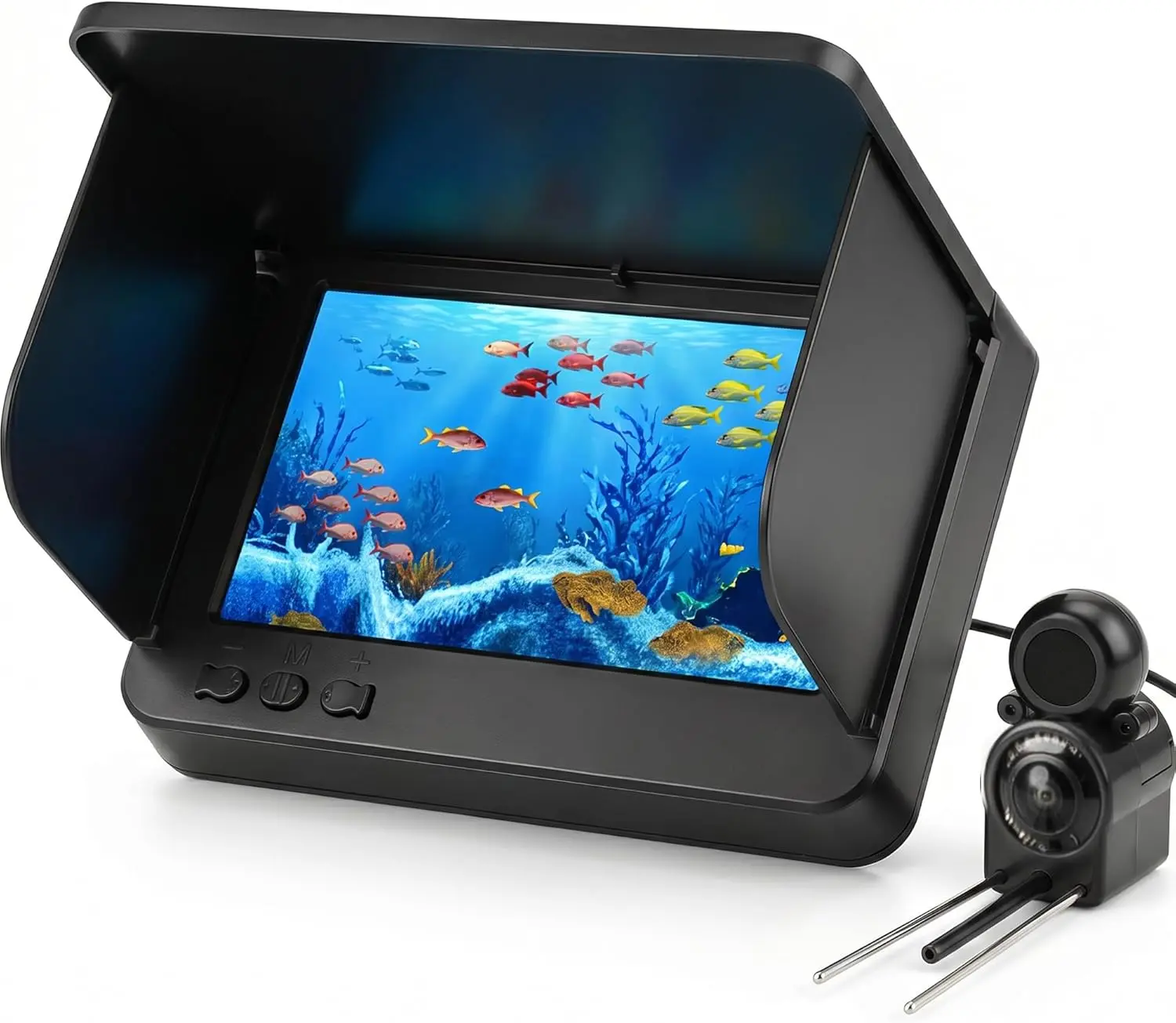 Underwater Fishing Finder Camera, 220° Wide-Angle Lens, Portable Action Camera for Sea, Lake Fishing