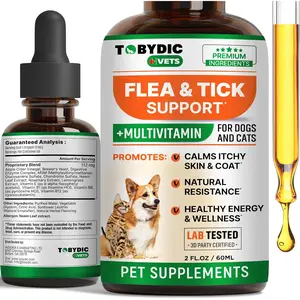 Natural Flea & Tick Prevention Multivitamin for Dogs and Cats - Made in the USA