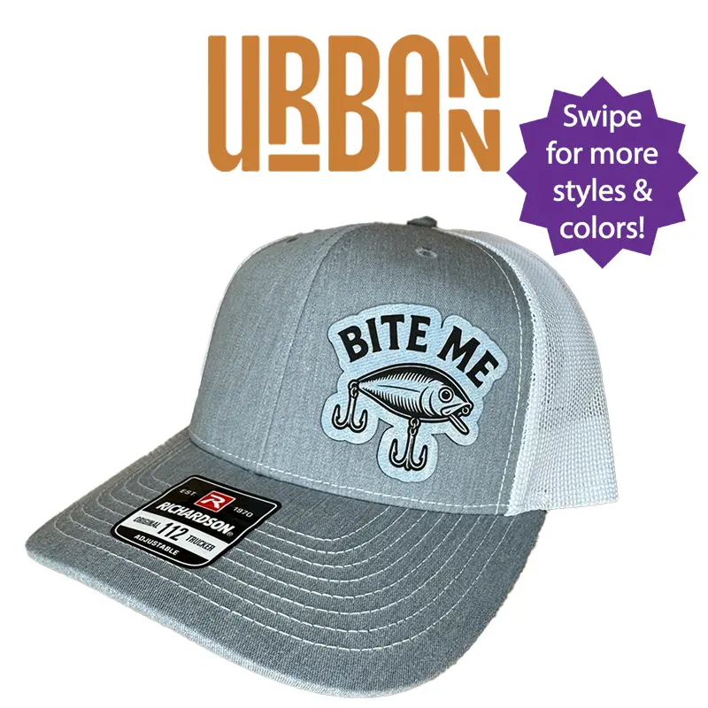 Bite Me Funny Fishing Hat - Richardson 112 trucker