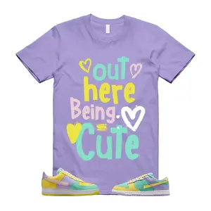Dunk Easter Yellow Pulse Match T Shirt, Out Here Being Cute Graphic Tee, 90s Hip Hop Tee, Gift For Women and Man Unisex T-Shirt, Cozy Gift