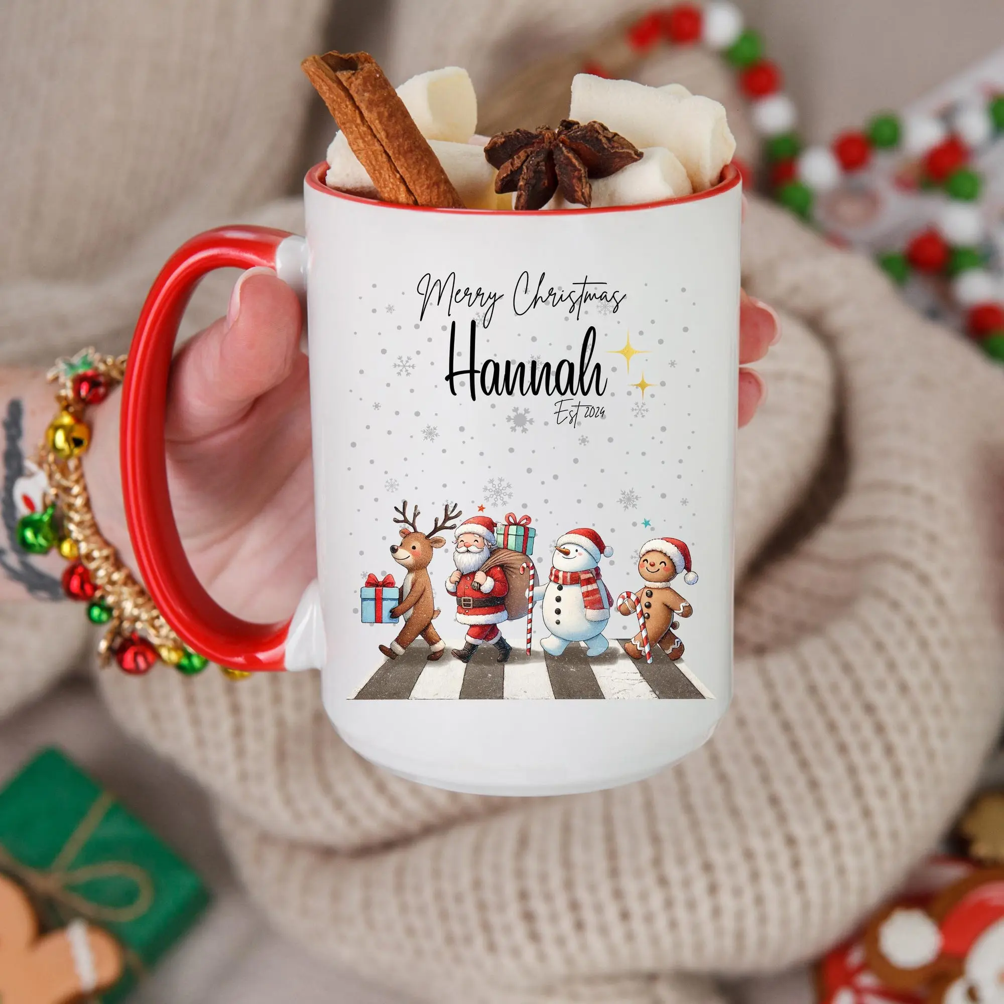 Personalized Christmas Mug,Custom Name Christmas Mug, Personalized Family Christmas Mug,Group Christmas Gifts 